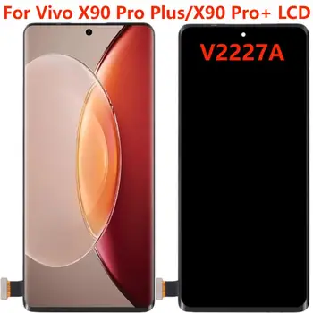 6.78'' Оригинален за Vivo X90 Pro Plus LCD дисплей с рамка X90 Pro + V2227A LCD сензорен екран дигитайзер събрание резервна част