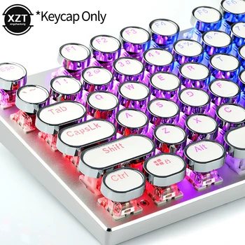 104Pcs/Set Универсални кръгли клавишни капачки за Cherry MX Механична клавиатура Дизайн с подсветка Висококачествен PBT материал Key Cap
