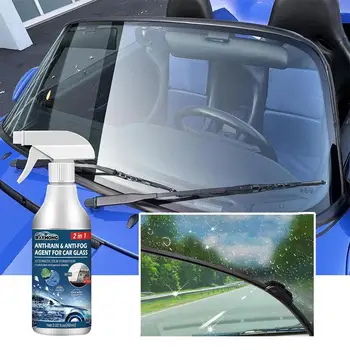 60ml спрей против мъгла Автоматичен почистващ препарат за предното стъкло предотвратява замъгляването и подобрява видимостта при шофиране Агент против мъгла за кола Gl Y8G7