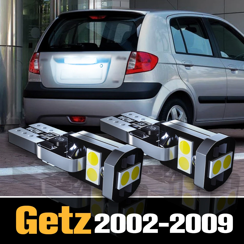2pcs Canbus LED регистрационен номер светлина лампа аксесоари за Hyundai Getz 2002 2003 2004 2005 2006 2007 2008 2009