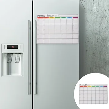 A3 размер магнитен седмичен месечен плановик магнитна бяла дъска хладилник магнит гъвкав ежедневно съобщение рисуване хладилник бюлетин