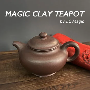Магически глинен чайник от J.C Магически трикове Китайски класически лилав глинен чайник Контрол на ума вода етап илюзии трик Prop Magia