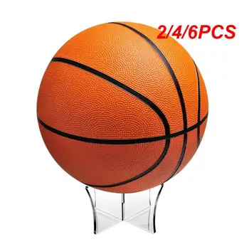 2/4/6PCS Deluxe акрилна топка стойка акрилни триъгълник дисплей стойка притежателя за футболни топки баскетбол