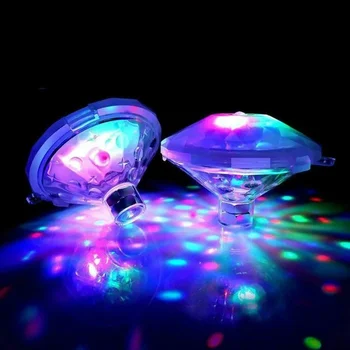 Плаваща подводна светлина RGB потопяема LED диско светлина Glow Show Плувен басейн Хидромасажна вана Спа лампа Светлина за баня