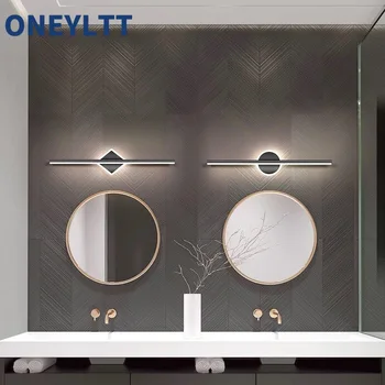 Yixin дизайн огледало преден коридор Nordic LED лента стена живопис светлина коридор фон стена легло стена светлина