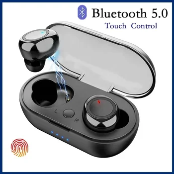 Y50 TWS безжични Bluetooth слушалки 5.2 Bluetooth слушалки Микрофони за геймърски слушалки Безжични слушалки за поставяне в ушите за Xiaomi Iphone