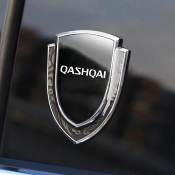 1 бр. Стикер за странични калници за автомобили Windows стикер за Nissan xiaoke QASHQAI метален етикет стикер етикет емблема хром аксесоари за автомобили