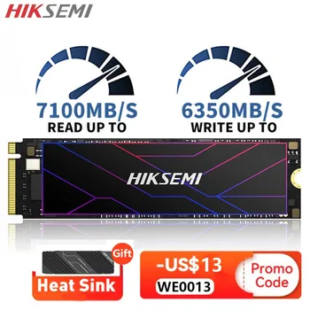 HIKSEMI 7100MB/s SSD NVMe M.2 2280 2TB 1TB вътрешен твърдотелен твърд диск M2 PCIe 4.0x4 2280 SSD диск за PS5 лаптоп PC
