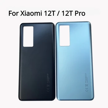Ново за Xiaomi 12T Pro / Mi 12T батерия обратно стъкло капак подмяна задния корпус батерия капак