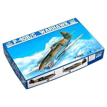 Тромпетист 01632 1/72 US P40 P-40B/C Warhawk Fighgter самолети военен самолет пластмасов монтаж модел играчка дете подарък сграда комплект