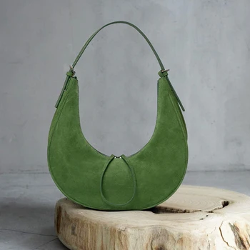 MEDIOW полумесец чанта за жени 2022 Луксозни дизайнерски чанти Висококачествени PU кожени скраб прости ретро чанти за рамо под мишниците