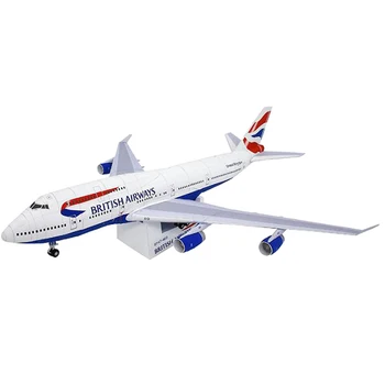 1:144 Boeing 747 Самолет за гражданска авиация DIY 3D хартиена карта Комплект модели