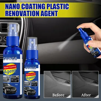 Опресняване на автомобилна пластмаса Възстановяване на покриващ агент Нано ремонт на екстериорно покритие на автомобили Спрей за обновяване Автомобилни пластмасови части