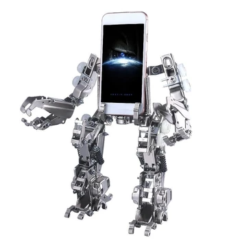 Diy Robot Mechanical Model Phone Bracket Toy Model Puzzle Assembly Intelligence Метална играчка Възрастни Мъже Деца Възрастни Подаръци за рожден ден