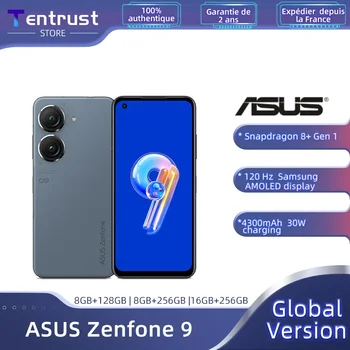 Глобална версия ASUS Zenfone 9 5G смартфон Snapdragon 8+ Gen 1 5.9'' 120Hz AMOLED екран 4300mAh 30W бързо зареждане мобилен телефон