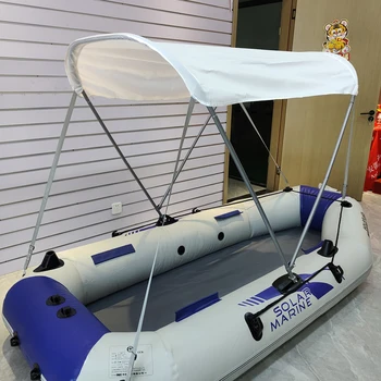 водоустойчив анти UV топ палатка сенник подслон надуваема лодка лодка лодка сал сгъваем балдахин алуминиева сплав палатка сенник