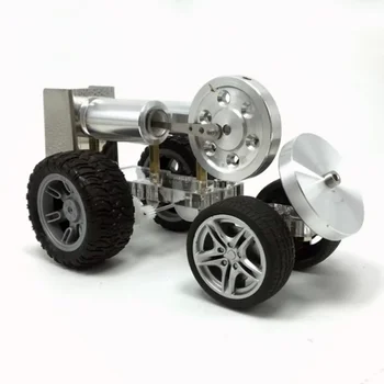 Персонализиран едноцилиндров двигател на Стърлинг модел трактор кола двигател физически експеримент играчка за студенти деца подарък