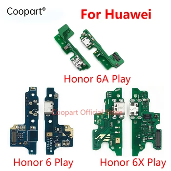 Нов микрофонен модул + USB порт за зареждане Flex кабелен конектор за Huawei Honor 6 6A 6X Play резервни части