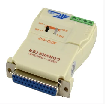 Hot Продажба 232-485/422 Двупосочен интерфейсен конвертор Оптично изолационно лентово захранване ATC-107