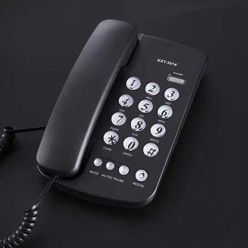 Кабелен стационарен телефон Къща Телефон с големи бутони Домашен телефон Кабелен телефон за домашен офис Хотел Bathroo