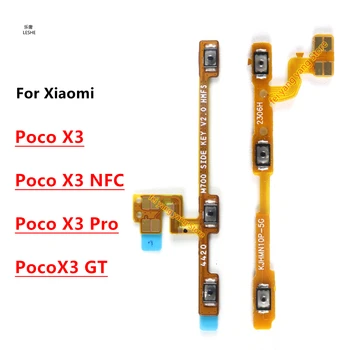 За Xiaomi Poco X3 / X3 NFC / X3 Pro / X3 GT Бутон за сила на звука Flex кабел страничен ключ превключвател ON OFF контролен бутон ремонт части