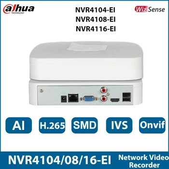Dahua NVR4104-EI NVR4108-EI NVR4116-EI 4/8/16 канали за защита на сигурността Nvr Onvif камера система мрежа видеорекордер