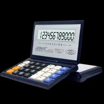 Преносим сгъваем флип калкулатор Ключ Слънчев компютър за финансово счетоводство Голям LCD екран Слънчев офис калкулатор