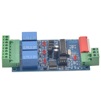 2X 3CH DMX 512 РЕЛЕЕН ИЗХОД, LED Dmx512 контролерна платка, LED DMX512 декодер, релеен превключвател контролер