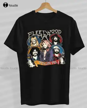Fleetwood-Mac Tour 1978 тениска рок група тениска музика риза черен реколта дизайн тениска размер S- 5Xl мъжки компресия риза