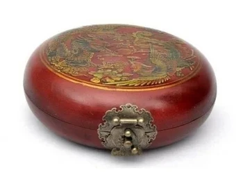 Китай Античен компас фън шуй занаяти прецизна дракон лак кутия