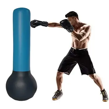Свободностояща боксова круша Надуваема свободна стойка Боксов пост Многофункционално боксово оборудване за фитнес тренировки и