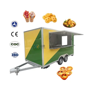 Китай Фабрика Цена Хранителна количка за продажба Мобилна кухня Барбекю Храна Ремарке с CE