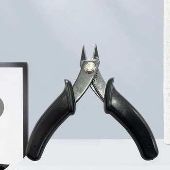 1бр Мини диагонални клещи Инструмент за сглобяване Метални моделни комплекти Инструменти за сглобяване на щипки за източване на машинки за подстригване Клещи за нос на иглата