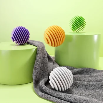 Мека гумена топка за пране за домакински артефакти, устойчиви на свиване, топка за обеззаразяване на пране за почистване на артефакти Артикули за баня