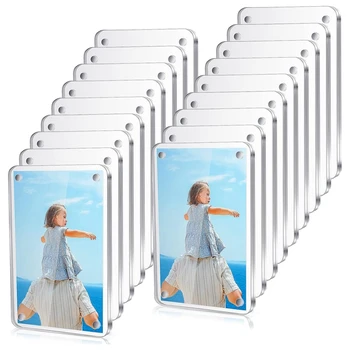 18 бр. Polaroid рамка мини двустранен хладилник магнит картина рамка ясно без рамки дисплей рамка