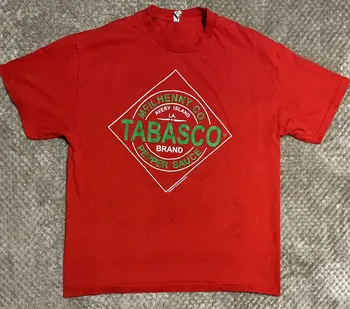 НОВА ОБЯВА Лого на Тобаско Облекло Alstyle Памучна тениска размер XL