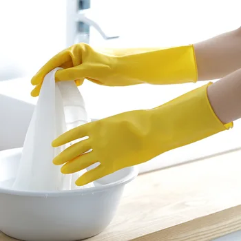 Домакинска работа ръкавици за миене на съдове, почистване на домашна кухня, защита на труда, трайно пране водоустойчиви латексови ръкавици