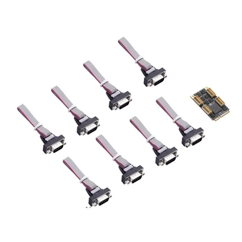 8 Контролер за серийни портове Мини PCIe DB9 RS232 адаптер мини PCI-E COM карта