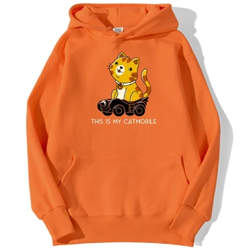 This Is My Catmobile Cat Print Hoodies Sweatshirts Fashion Warm Hoodie Hip Hop Casual Анцуг Autumn Fleece Streetwear