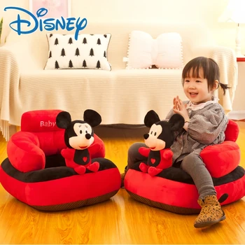 Disney детски диван Мики Маус карикатура детски стол бебе седалка фотьойл за деца плюшена играчка бебе се научи да седи Pouf кукла