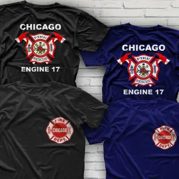 Редки дизайн телевизионен сериал Чикаго пожарникар пожарна тениска размер S-3XL