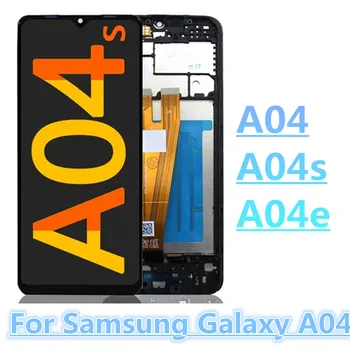 За Samsung Galaxy A04 A04s A04e LCD дисплей сензорен екран дигитайзер събрание за Samsung A045F A047F A042F дисплей