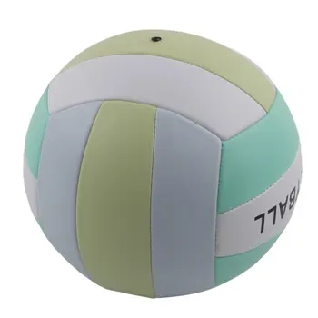 издръжлив волейбол, меко докосване, размер 5, гумена подложка, машинно пришита, нехлъзгаща, устойчива на износване плажна игра волейбол