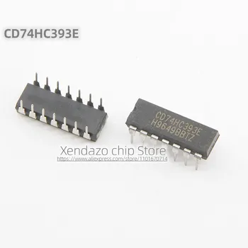 10pcs/lot CD74HC393E CD74HC393 DIP-14 пакет Оригинален оригинален двоичен брояч Логически чип