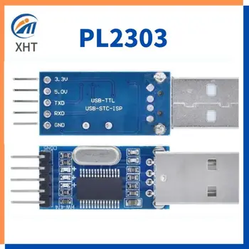 1pcs PL2303 USB към TTL / USB-TTL / STC микроконтролер програмист / PL2303 USB към RS232 TTL конвертор адаптер модул