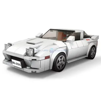 Speed Hypercar Series White RX-7 спортен автомобил MOC 27015 Високотехнологичен модел на превозното средство Строителни блокове Тухли Творчески подарък за играчки