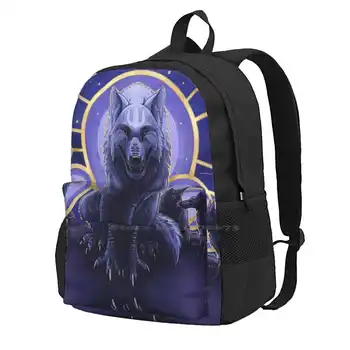 Dume училищни чанти за тийнейджърки лаптоп пътни чанти Loth Wolf Lothal Dume