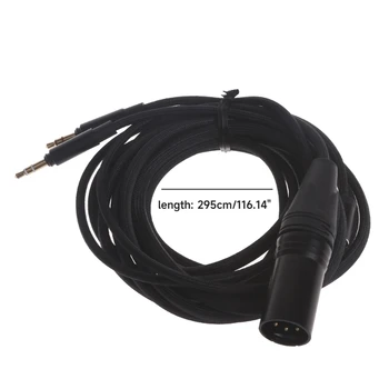4Pin балансиран кабел за двойно 3.5mm слушалки кабел замяна за Hifiman Sundara Ananda HE400SE Arya кабел за слушалки