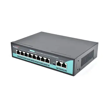 Wanglink AI Poe превключвател 8 порт 10 / 100Mbps 6KV защита от пренапрежение Watchdog Poe Ethernet превключвател за CCTV AI