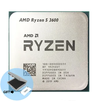 AMD Ryzen 5 3600 R5 3600 3.6 GHz шестядрен процесор с дванадесет нишки 7NM 65W L3=32M 100-000000031 Socket AM4